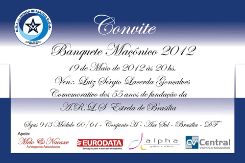 Convite do Jantar Ritualístico (2012)